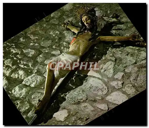 Cartes postales moderne L'Eglise Du Villefranche De Conflent Le grand christ en bois
