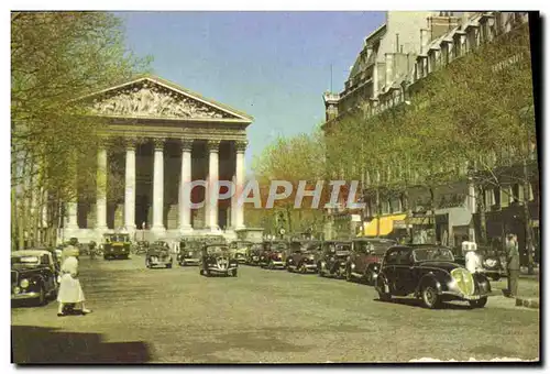 Moderne Karte Paris La Madeleine Automobile