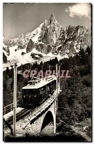 Cartes postales moderne Chamonix Mont Blanc Chemin De Fer De La Mer De Glace Et Le Dru Funiculaire