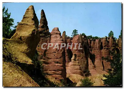 Cartes postales moderne Les Belles Images De Provence Roussillon Ses Falaises d&#39Or Et De Sang