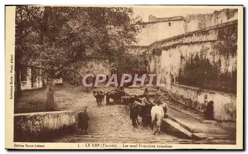 Cartes postales Le Kef Les Neuf Fontains Romaines Tunisie