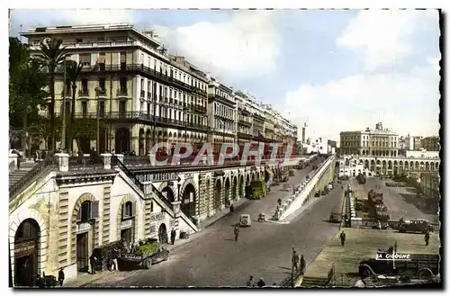 Moderne Karte Alger Les Rampes Et Le Boulevard De LA Republique