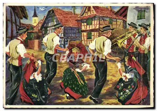 Cartes postales moderne En Parcourant L&#39Alsace Musique Cuivres Folklore