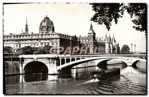 Cartes postales moderne Paris Et Ses Merveilles La Seine Le Pont Notre Dame Et Le Palais De Justice