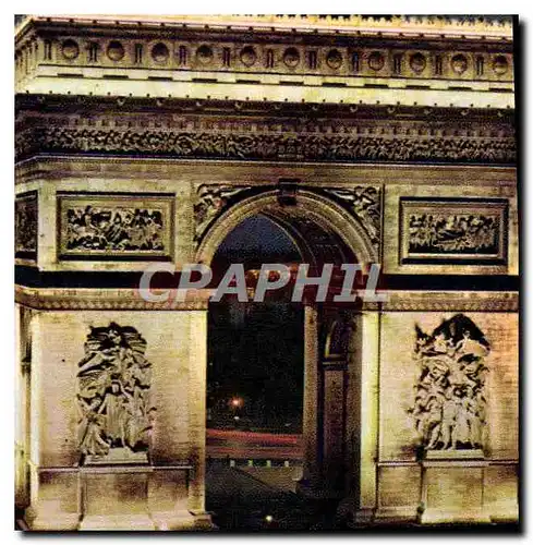 Cartes postales moderne Paris Et Ses Merveilles La Place De l&#39Etoile De Nuit et l&#39Arc de TRiomphe