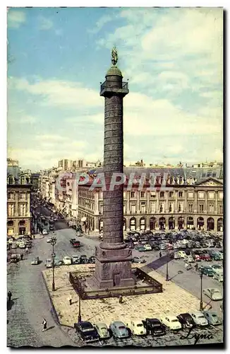 Cartes postales moderne Paris La Place Et La Colonne Vendome Perspective Sur La Rue De La Paix