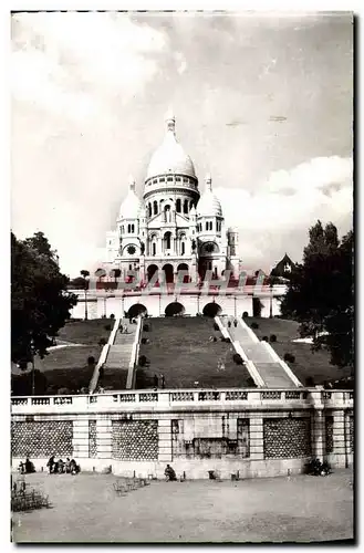 Moderne Karte Paris Le Sacre Corue De Montmartre