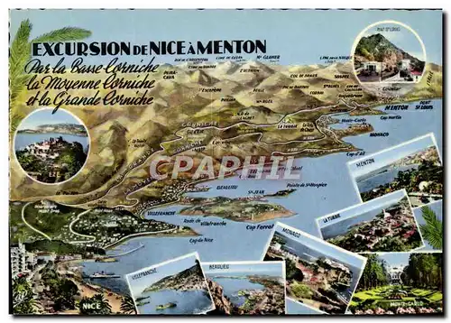 Cartes postales moderne Excursion De Nice A Menton