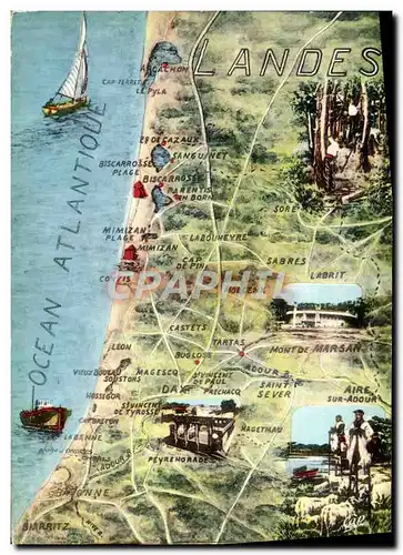 Cartes postales moderne Ocean Landes