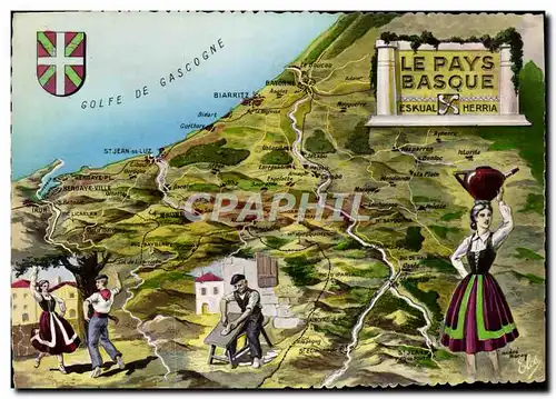 Cartes postales moderne Le Pays Basque Biarritz Folklore Gascogne