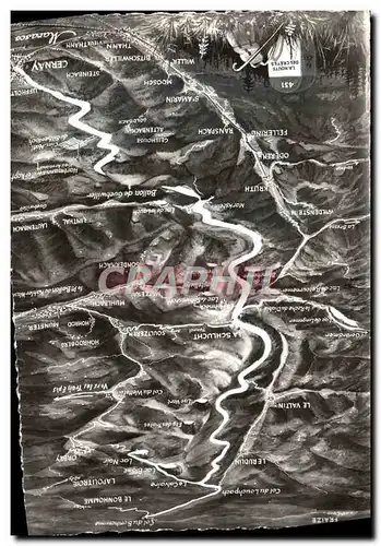 Moderne Karte Route Des Cretes De Cernay Du Col Du Bonhomme