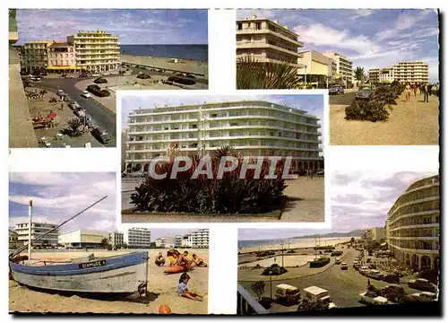 Moderne Karte Souvenir De Canet Plage