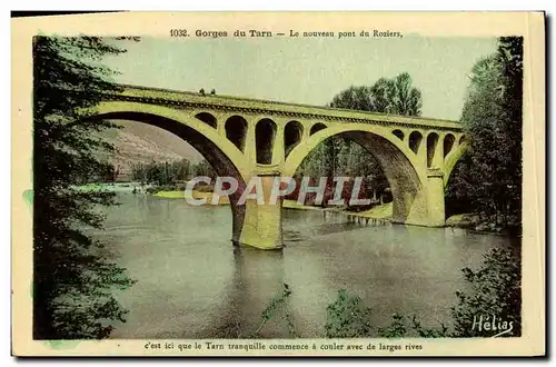 Moderne Karte Gorges Du Tarn Le Nouveau Pont Du Roziers