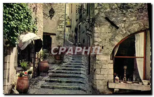 Moderne Karte Reflets De La Cote D&#39Azur Saint Paul De Vence Une Vieille Rue