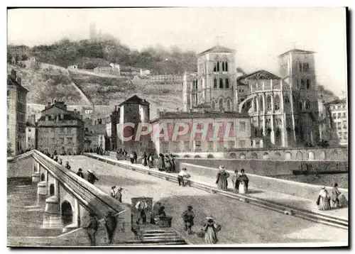 Moderne Karte Lyon D&#39Autrefois Le Pont Tilsitt