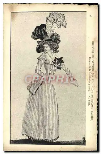 Cartes postales Histore Du Costume Epoque de la Revolution