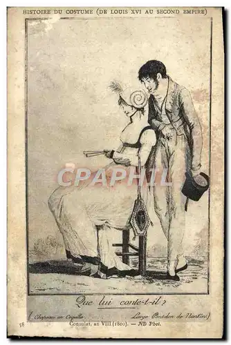 Cartes postales Histoire Du Costume Consultat