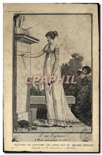 Cartes postales Histoire Du Costume Consulat An IX