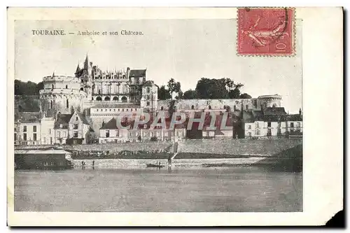 Ansichtskarte AK Touraine Amboise Et Son Chateau