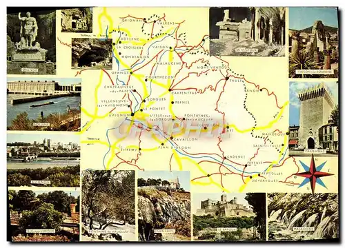 Cartes postales moderne Carte Regionole Du Vaucluse