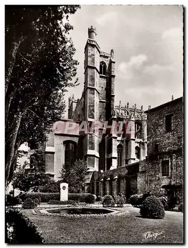 Cartes postales moderne Narbonne La Cathedrale St Just Et Jardin