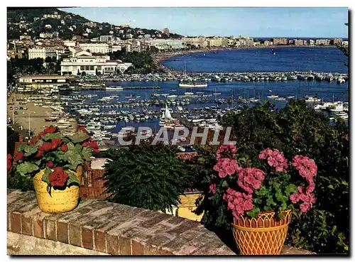 Cartes postales moderne La Cote d&#39Azur Cannes Le Port Et La Croisette