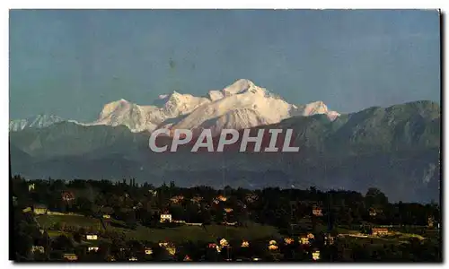 Cartes postales moderne Le Mont Blanc Vu De Geneve
