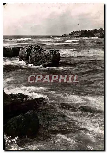 Cartes postales moderne en Pays Basque Biarritz Rochers Et Pointe Du Phare