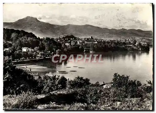 Cartes postales moderne Hendaye Frontiere franco espagnole Vue generale entre les 3 couronnes