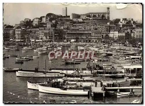 Moderne Karte La Cote d&#39Azur Cannes Le Port Vue Generale Du Suquet