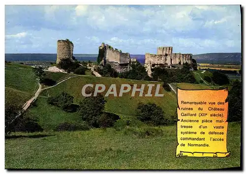 Cartes postales moderne Les Andelys Remarquable Vue Des Ruines Du Chaetau Gaillerd