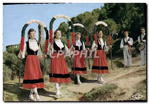 Moderne Karte Les Ballets Basques Arku Dantza Province De Guipuzcoa Folklore