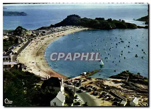 Moderne Karte Trebeurden Vue Generale Aerienne Du Port