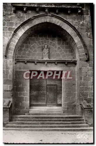 Cartes postales moderne La Souterraine L'Eglise Porte Laterale Statue De Notre Dame De La Souterraine