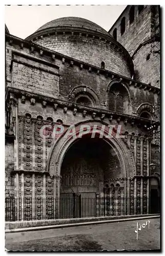 Moderne Karte Cahors La Cathedrale Portail Nord