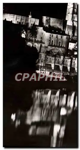 Cartes postales moderne Albi Eclairage De Nuit Sur La Basilique Sainte Cecile et le palais de la Berbie Vue prise du pon