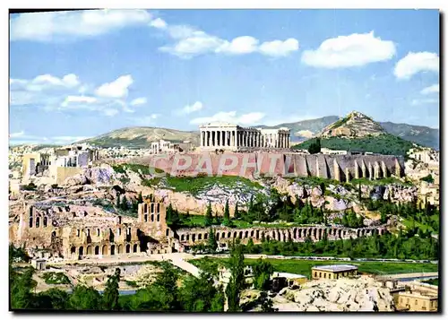 Cartes postales moderne Aohnai Athens View Of Acropolie