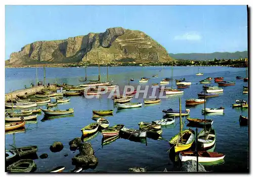 Moderne Karte Mondello Panorama Vue Generale