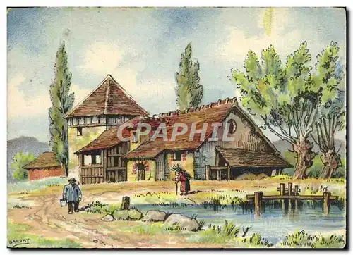 Cartes postales Fantaisie Vue artistique Maison