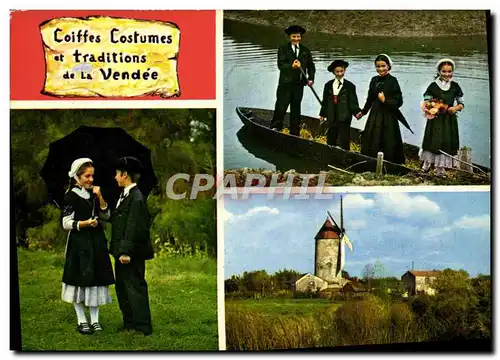 Cartes postales moderne La Vendee Pittoresque Coiffes Et Costumes Du Marais Vendeen Folklore