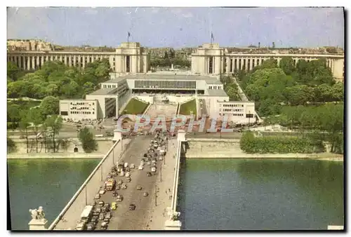 Moderne Karte Paris Le Palais De Chaillot