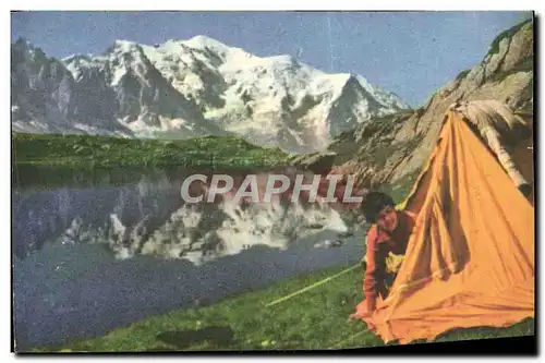 Cartes postales moderne Le Lac Blanc Chaine du Mont Blanc Pelletier Camping