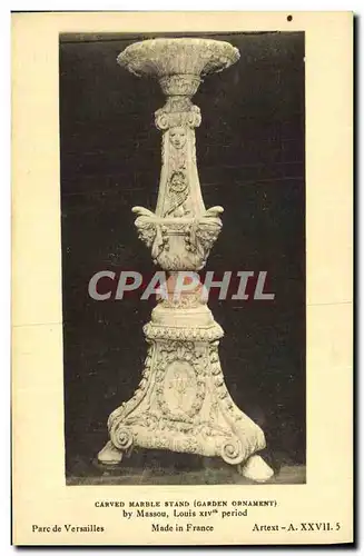 Ansichtskarte AK Carved Marble Stand Parc De Versailles