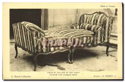 Cartes postales Louis XV Day bed in two parts