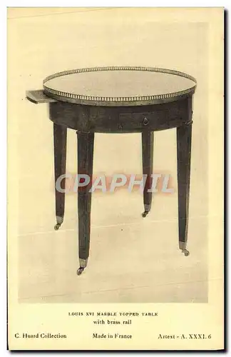 Cartes postales Louis XIV Marble Topped table