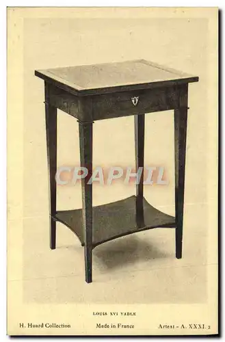 Ansichtskarte AK Louis XVI table