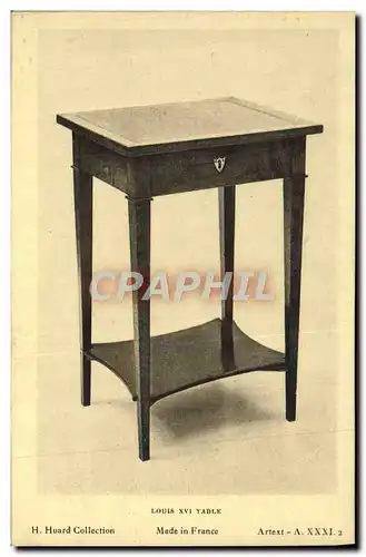 Cartes postales Louis XVI table