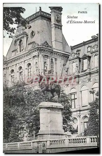 Ansichtskarte AK Paris Statue D&#39Etienne Marcel