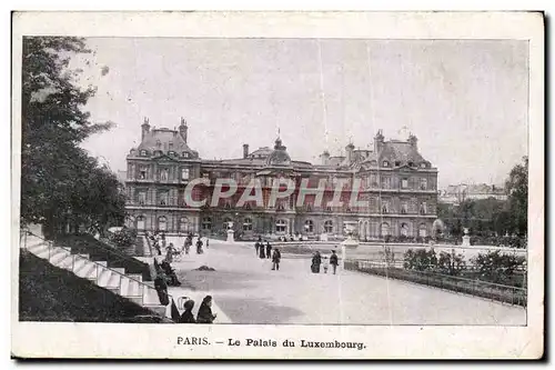 Cartes postales Paris Le Palais Du Luexmbourg Publicite Automobiline Automobile