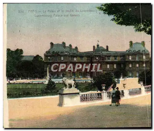 Ansichtskarte AK Paris Le Palais Et Le Jardin Du Luxembourg